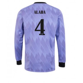 Herren Fußballbekleidung Real Madrid David Alaba #4 Auswärtstrikot 2022-23 Langarm